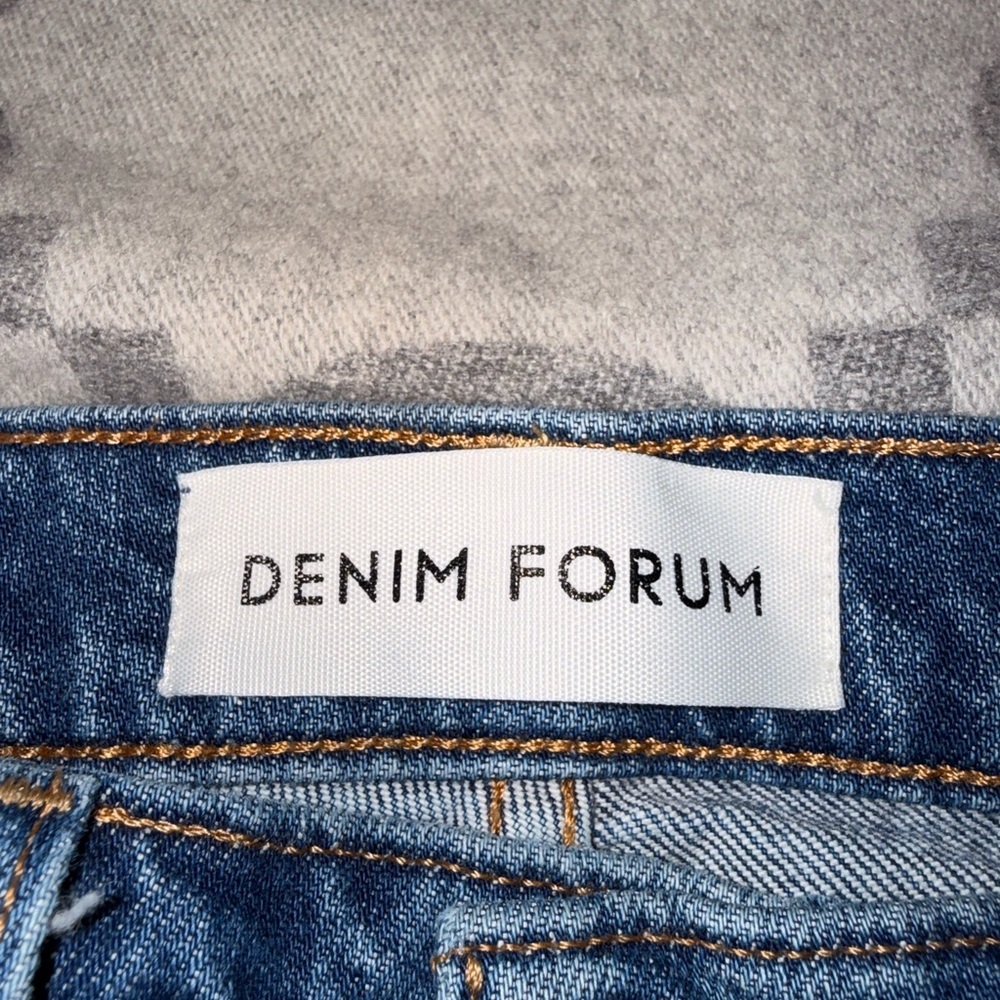Denim Forum Yoko High Rise Slim Indigo Slim Jeans, 25 - Picture 5 of 11